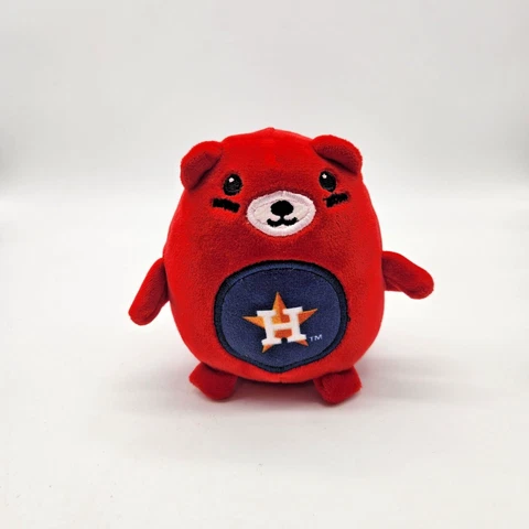 FOCO Houston Astros Logo Squishy Plush Bear Animal Baseball Red Cover
