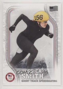 2018 US Olympic & Paralympic Team and Hopefuls Flag /99 Jessica Smith Rookie RC