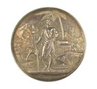 NEW ZEALAND 1865 DUNEDIN EXHIBITION 64mm SILVER MEDAL BY WYON - ONLY 75 STRUCK