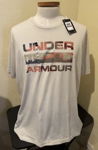 Under Armour Men Stacked Logo Fill Short Sleeve Graphic T-Shirt Sz 2XL 1361903 - Picture 1 of 5
