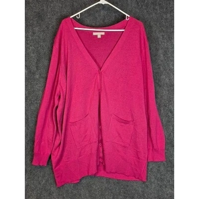 Cárdigan Pullover Mujer Interior Perfecto Manga Larga PInk Talla 2X Informal Acogedor Trabajo Foto 1 de 4