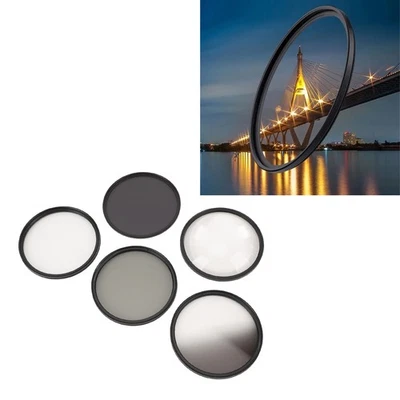 77mm Camera Lens Filter Kit With CPL ND8 Filter 6 Points Star Filter Graduated G - Image 1 of 4