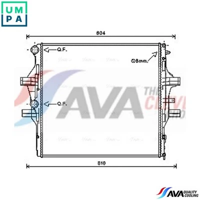 RADIATOR ENGINE COOLING IV2125 FOR IVECO CITY/Bus/DAILY/S F1CE0441A 3.0L 4cyl - Image 1 of 4