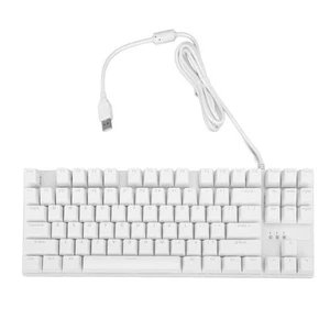 87 Key Mechanical Keyboard Blue Switch Ergonomic Design Responsive Profession CB - Afbeelding 1 van 22