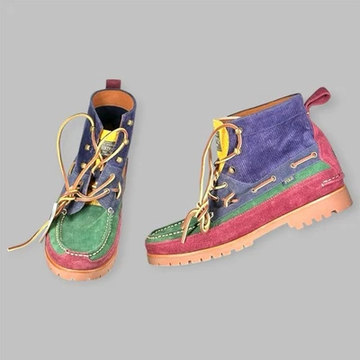 Botas Polo Ralph Lauren Country Ranger Mid Color Block Gamuza Pana Para Hombre 13 Foto 1 de 4