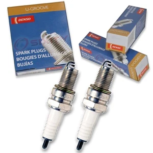 2 pc Denso Standard U-Groove Spark Plug for Honda PC800 Pacific Coast yj - Picture 1 of 5