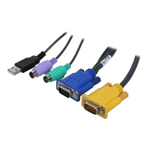 EATON TRIPP LITE SERIES CONNECTIVIT P778-006 6FT USB / PS2 KVM SWITCH CABLE B020 - Image 1 of 1