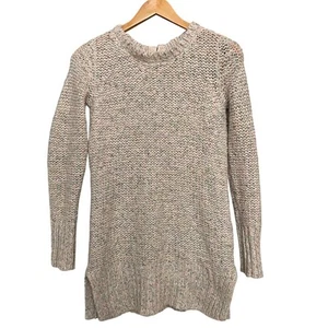 Anthropologie Kaisley Small Sweater | Back Zipper, Pink Beige Knit Pullover, EUC - Picture 1 of 12