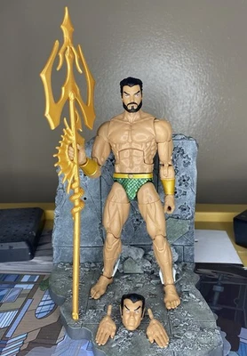 Prince Namor The Sub Mariner Marvel Legends Okoye Wave Loose Completo (Leia)  - Imagem 1 de 2