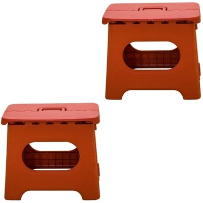  2 PCS Hocker Faltbar Tritthocker Klappbar Heimhocker Badezimmer-Toilettenhocker - Bild 1 von 4