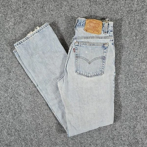 Vintage 2000 Levis 517 Boot Cut Jeans Light Wash Slim Fit Kids Size 9 JR M - Picture 1 of 12