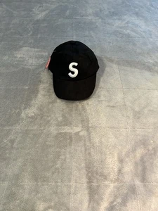 Supreme SS24 S Logo 6-Panel Cap Corduroy Brim Hat leather Strap - Picture 1 of 4