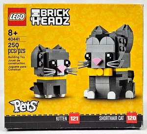 LEGO BRICKHEADZ SET 40441 KURZHAAR KATZEN NEU IN BESCHÄDIGTER VERPACKUNG KOSTENLOSER VERSAND!! - Bild 1 von 3