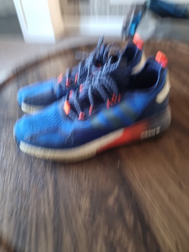 Scarpe da corsa Adidas uomo ZX 2K Boost blu sneakers taglia 10 EU 44 scarpe da ginnastica ottime condizioni