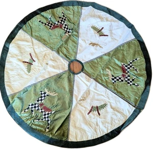 Mackenzie Childs Prancer Christmas Tree Skirt 60" New - Picture 1 of 7