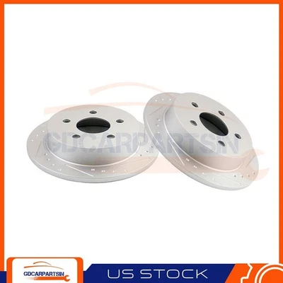 Brake Rear Disc Rotors Slotted For 00-05 Chevy Impala 97-2003 Pontiac Grand Prix - Изображение 1 из 2