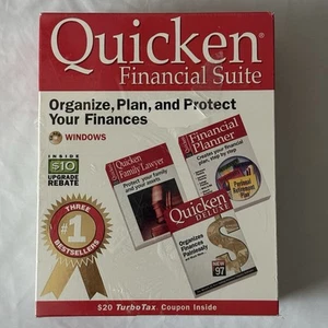 Quicken Financial Planner Suite 1997 Vintage Software Sealed - Deluxe, Planner - Picture 1 of 6