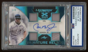 Cal Ripken Jr PSA/DNA (#1/8) 2021 Leaf Ultimate Sports Auto Quad Patch HOF - Picture 1 of 2