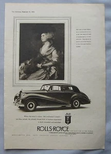 1953 Rolls Royce Original advert No.1 - Picture 1 of 1