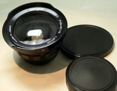 Rokunar Fish-eye Ultra Wide-angle AUX Camera LENS Series VII 54mm threads - Image 1 of 4