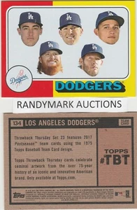 Cody Bellinger DODGERS TOPPS 2017 THROWBACK POSTSEASON 1975 TEAM TBT 134 SP 564 - Picture 1 of 3