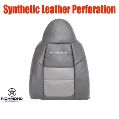 2001 Ford F250 Platinum Edition — серый кожаный чехол на сиденье со стороны водителя со стороны водителя - Изображение 1 из 4