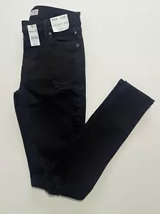BNWT Topman Waist 32" x Leg 32" Spray on Skinny Black Jeans - Picture 1 of 13