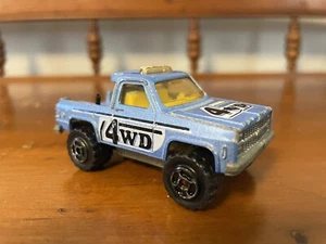 Majorette No291 No228 Depanneuse 4WD Blue 1/62 Diecast Chevy Pickup Truck - Picture 1 of 10