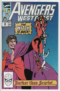 AVENGERS WEST COAST #56 (1985) 1. COVER APP. OF DARK SCARLET ~ VERY FINE + 8,5 - Bild 1 von 2