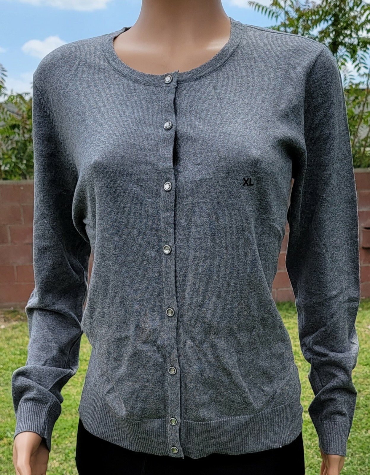 Long-Sleeve Button-Front Sweater SALE 