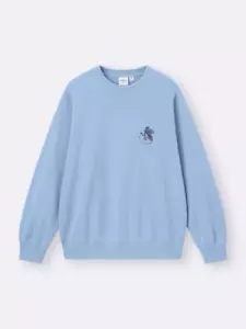 EVANGELION x GU Sweatshirt Pullover LIGHT BLUE New Japan Limited 2024 - Picture 1 of 5