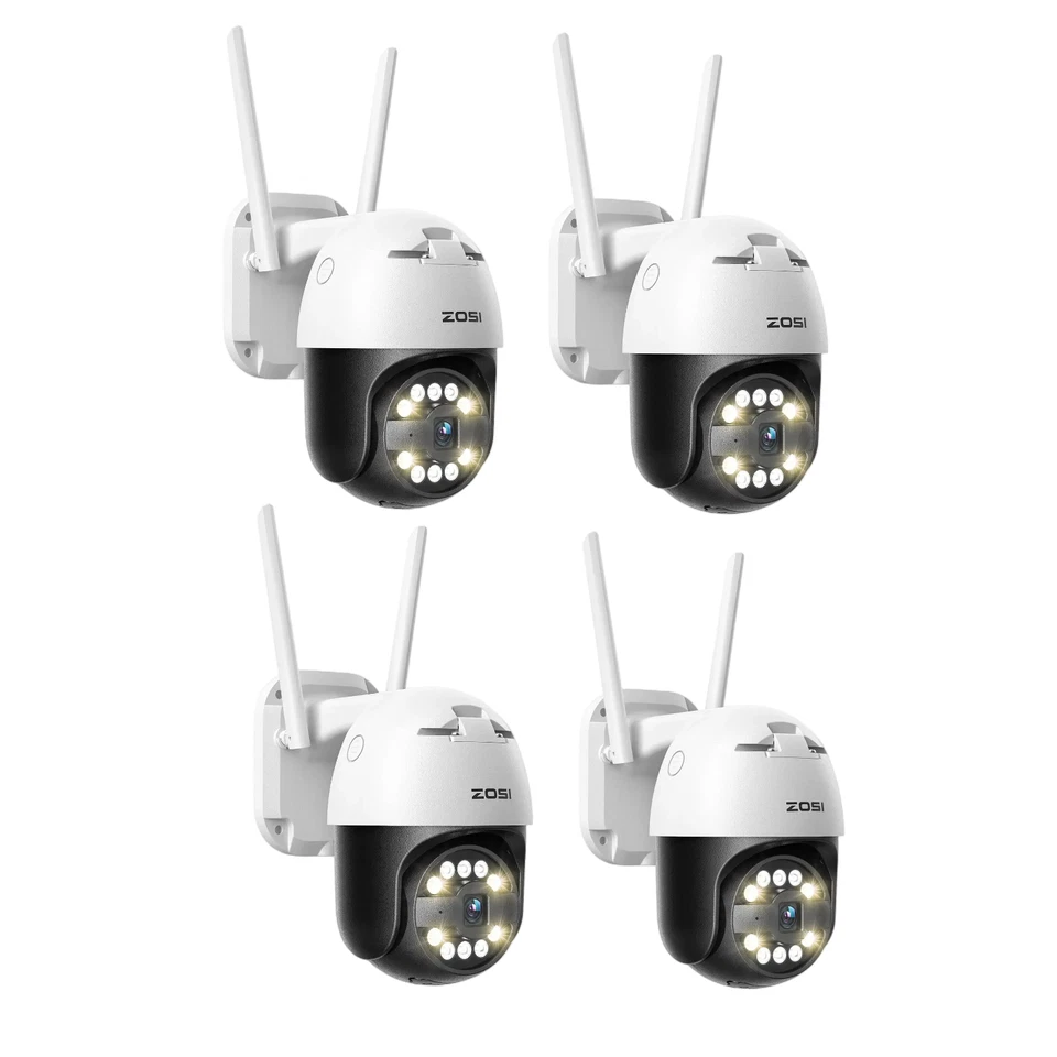 ZOSI PTZ 4K 8MP Wireless Wifi Outdoor Security IP Camera Color Night Vision - Image 1 of 4