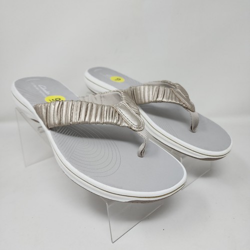 Sandali Clarks donna 9 Champagne Breeze Rae infradito comodi estivi