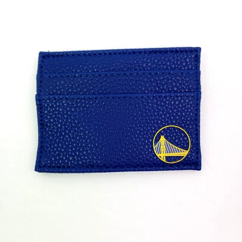 Foco NBA Golden State Warriors Mens Blue Card Case Holder Wallet Cover