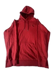 Under Armour UA Storm Hoodie Pullover Rot Herren Medium Big Logo Stickerei Gr. XL - Bild 1 von 10