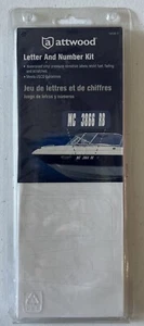 Attwood 3" White Letter and Number Kit 14141-7 Boat Jet Ski Watercraft Free Ship - Foto 1 di 3