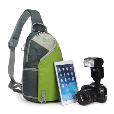 Caseman AOS3 Camera bag shoulder Sling backpack green for DSLR SLR Camera & lens - Image 1 of 4
