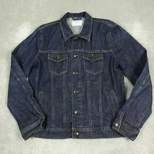 Fat Face Mens Denim Jacket Medium Blue Slim Western Button Up Cotton - Picture 1 of 9