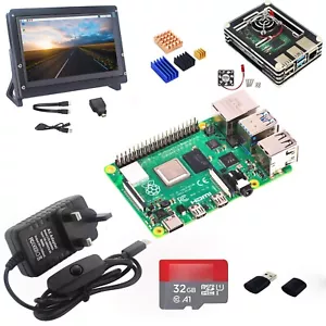 Raspberry Pi 4 8GB Full Kit - 7'' Touchscreen, Case with Fan, 32GB SD Card, PSU - Picture 1 of 11