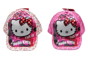 Kappe Hello Kitty in Weiß und Pink für Mädchen. Sonnenschutz Cappy, Schirmmütze - Bild 1 von 6