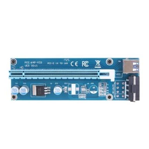 USB 3.0 PCI-E Express 1x bis 16x Extender Riser Card Adapter SATA 4PIN Power - Afbeelding 1 van 8