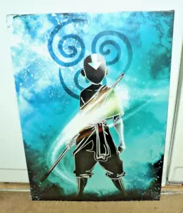 "Poster in metallo piatto: NUOVO SIGILLATO: AANG THE LAST AIRBENDER: 19" x 26 1/2" - Foto 1 di 14