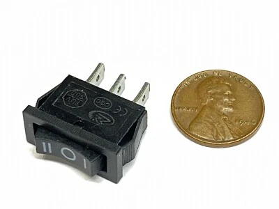 INDUSTEC Rocker Switch 3 Pin 3 position 6A 20mm × 7mm Maintained Small QY-601-103 E28