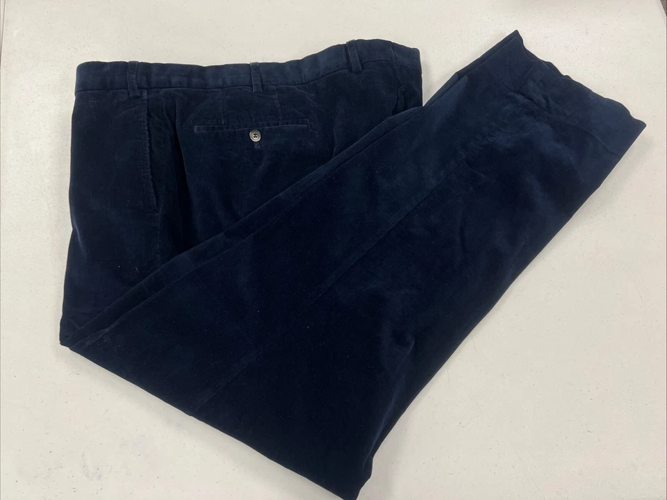 Pantalones chinos de pana de algodón azul marino Hiltl para hombre 42X31 $195 Foto 1 de 4