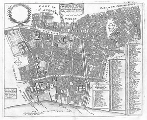 Antique maps, Blome, Farrington Ward Without - Picture 1 of 1