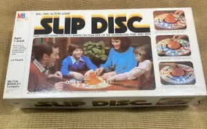 1980 Vintage Milton Bradley ~ Slip Disc ~ Geschicklichkeit & Action Brettspiel EUC neuwertig - Bild 1 von 17