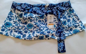 Tommy Bahama Mare Azul Marino Bloques de Madera Falda Hipster Talla S/P - Imagen 1 de 2