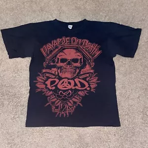 P.O.D. Payable On Death schwarzes T-Shirt Pod kurzärmelig Größe Medium - Bild 1 von 5