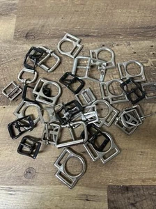 2 Lbs Mixed Assorted Vintage Belt Buckle Lot Steampunk Crafting 30 + Pcs - Picture 1 of 4