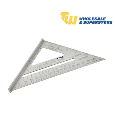 6” Aluminium Roofers Tri Square 150mm Try Rafter Mire Saw Guide Speed Square - Image 1 of 3